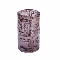 Váza hnědá bublinová 20 cm oblá