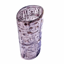 Váza hnědá bublinová 30 cm oblá