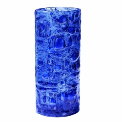 Váza modrá bublinová 30 cm oblá