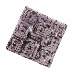 Mísa hnědá bublinkové sklo 20x20 cm