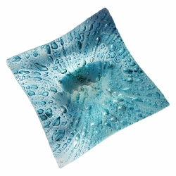 Bublinová mísa tyrkysová 30x30 cm hluboká 8 cm
