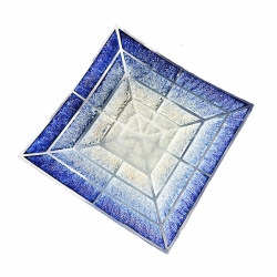 Mísa duhová modrobílá střepová 30x30 cm